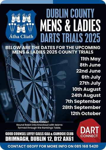 Dublin Men and Ladies Trials Schedule Poster