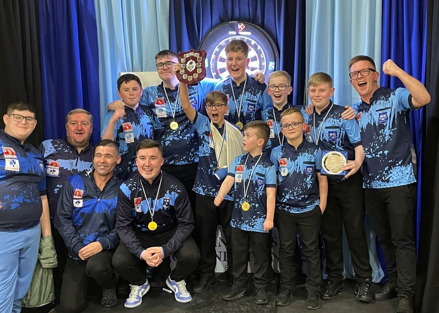 Dublin Youths celebrating a major title