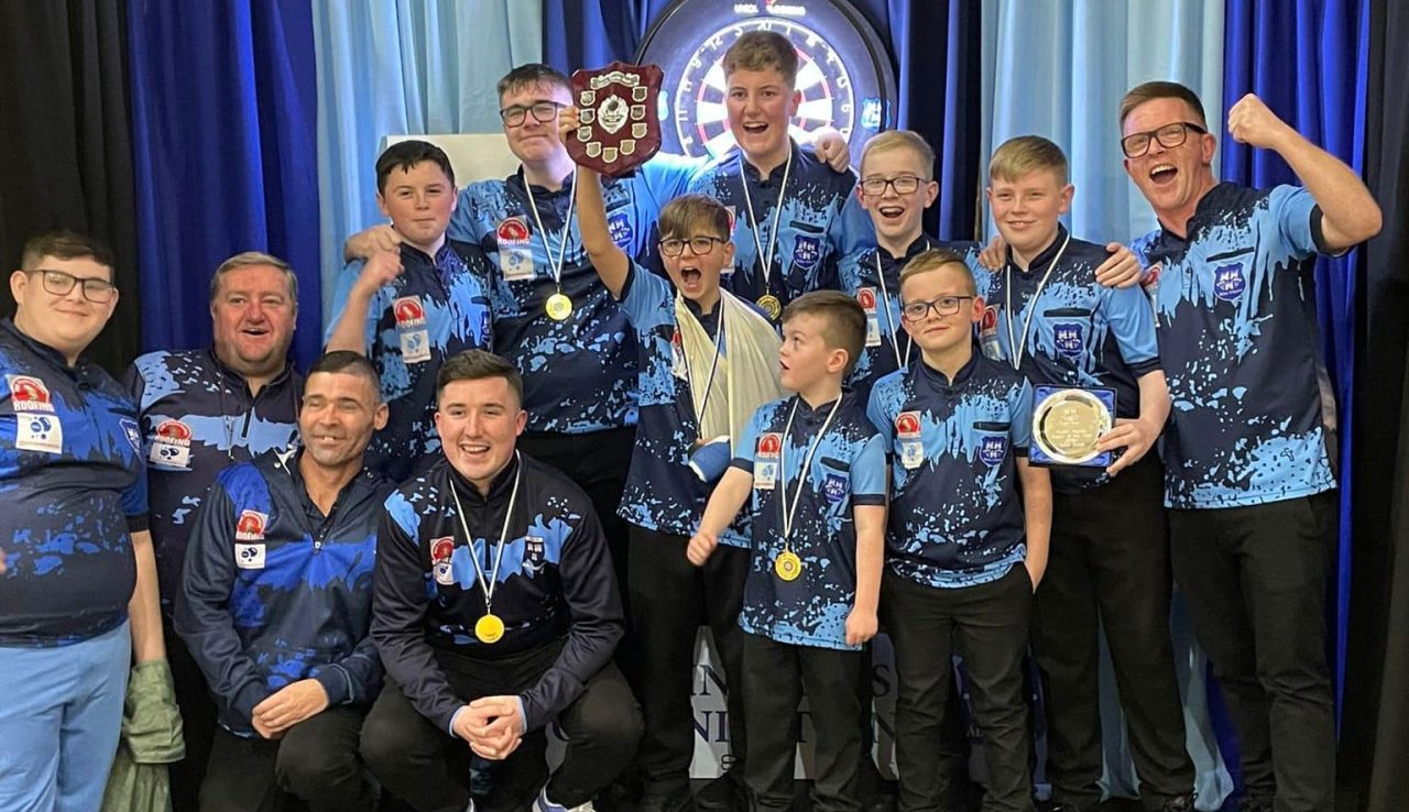 Dublin Youths celebrating a major title